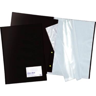 Imagem de Pasta Catálogo com 10 envelopes plásticos Tilibra Cor Preta