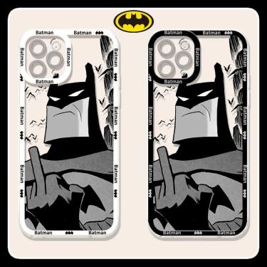 Imagem de Super-herói dos desenhos animados Batman Phone Case  Squishy Capa Macia para iPhone 11  12  13 Pro