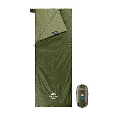 Imagem de Naturehike Saco de dormir ultraleve - Envelope leve portátil, impermeável, confortável com saco de compressão - ótimo para viagens de 3 estações, acampamento, caminhada (verde militar)