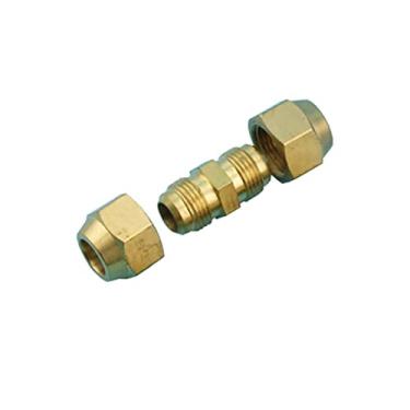 Imagem de Pacote com 2 acessórios para ferramentas de refrigeração, adaptador de conector de tubo de alumínio de cobre (8 mm) para reparo de evaporador de refrigerador de ar condicionado