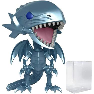 Imagem de Yu-Gi-Oh! - Blue Eyes White Dragon Funko Pop! Vinyl Figure (Bundled with Compatible Pop Box Protector Case), Multicolored, 3.75 inches