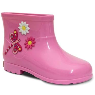 Imagem de Bota Galocha Infantil Feminina Nº 21 ao 26 Botinha Moda Menina 09.41 (Rosa, BR, Criança de 1 a 3 anos, Numérico, 24)