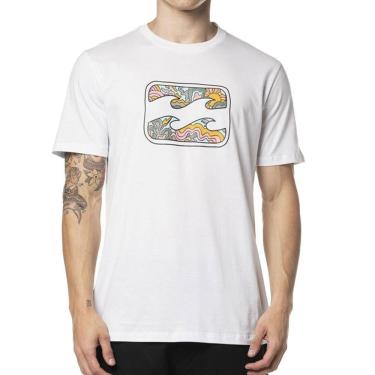Imagem de Camiseta Billabong Crayon Wave II WT24 Masculina Branco