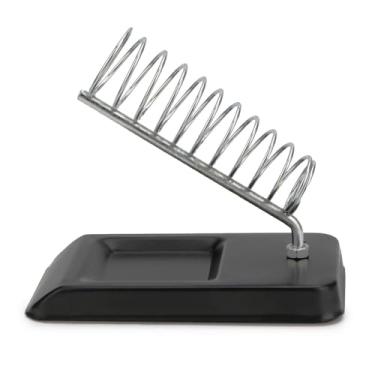 Imagem de Suporte retangular de metal de ferro de solda estação de suporte de solda destacável base de proteção de segurança de ferro de solda 11 x 6,5 x 1,5 cm