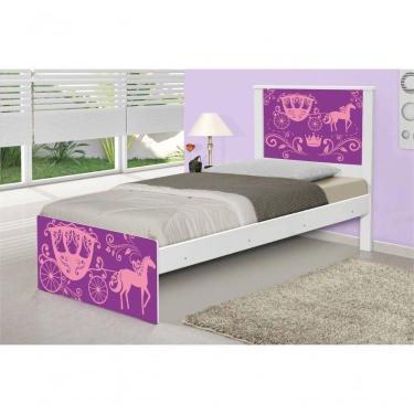 Imagem de Cama Solteiro Adesivada Carruagem Princesa