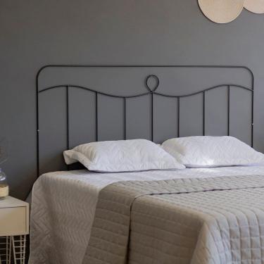 Imagem de Cabeceira para Cama Aramada Vaticano - Queen Preto