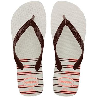 Imagem de Sandalias Havaianas Top Basic Branco/Cafe 39/40