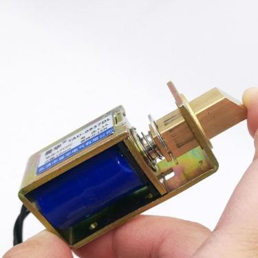 Imagem de Fechadura Magnética Porta Armario Trava Eletroímã Dc 12v