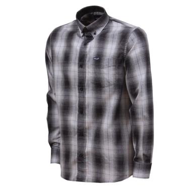 Imagem de Camisa Masculina Manga Longa Xadrez Preta Wrangler 34165