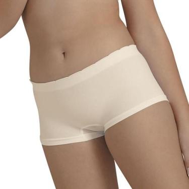 Imagem de Calcinha Boxer DeMillus 50030 Infantil, U (10-14 anos), Pérola