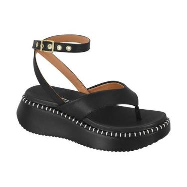 Imagem de Sandália Vizzano Plataforma com Fivela no Tornozelo 6519100, Preto, 37