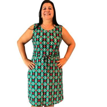 Imagem de Vestido Plus Size Sem Manga Confortável Tamanho Único - Felicity
