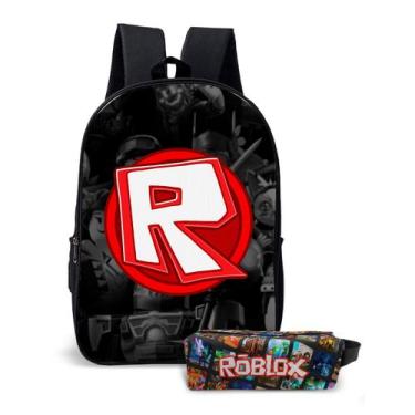 Imagem de Kit Mochila com Estojo Escolar Infantil do Roblox Menino e Menina  - U