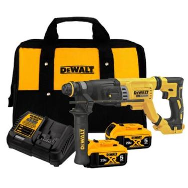 Imagem de Martelete 2 Baterias 20v 5ah Dewalt Rompedor Dch263 + Bolsa