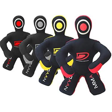Imagem de DAAN MMA Manequim de Luta BJJ MMA, Karatê, Judô, Luta Livre, Sem Enchimento (Preto/Cinza, 1,8 m)