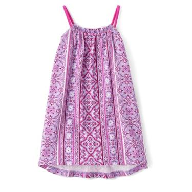 Imagem de The Children's Place Vestido infantil de tamanho único e gola alta para bebês meninas, Pétala roxa, 9-12 Meses