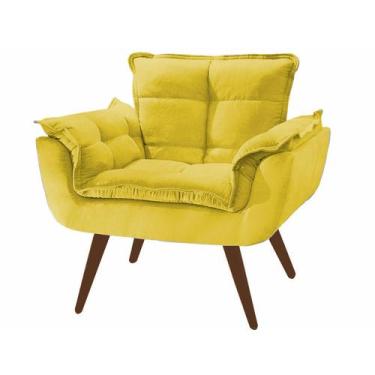 Imagem de Poltrona Opala Decorativa Sala - Parisi,  amarelo 1011