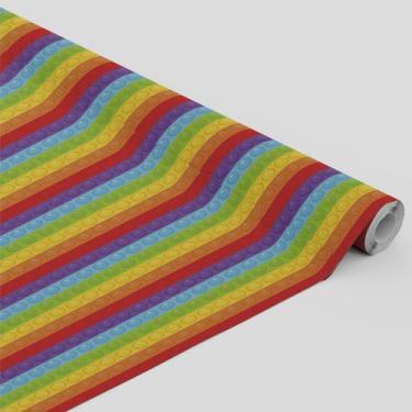 Imagem de Tecido Oxford Estampado Pop It Listras Coloridas - 1,40m - Core Decore
