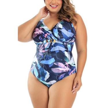 Imagem de Maiô Modelador Estampado Water Colors 617560 Banho de Mar, 44