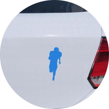 Imagem de Adesivo de Carro Jogador de Futebol Americano - Cor Azul Claro - Melho