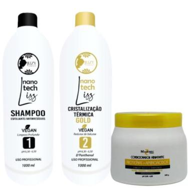 Imagem de Kit Ativo Cristalização Termica Gold 1l + Mascara Aminoacidos 500g Mai