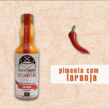 Imagem de Kit com 3 unidades, Molho De Pimenta Com Laranja 60 ml - Casa Do Lampi
