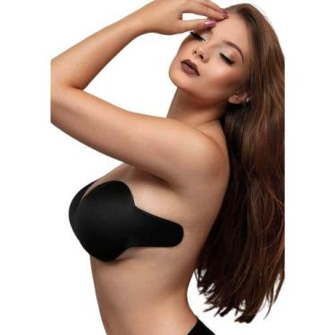 Imagem de Sutiã Adesivo Plus Invision.Lov 236 Com Abas Laterais, Ivlpt, Preto, 4