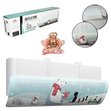 Imagem de Defletor Ar Condicionado Plastico Ajustavel 180º 90X27Cm