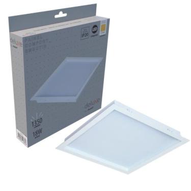 Imagem de Kit 4 Painel Led Embutir Recuado Comfort 18w Branco Quente 2700k - Ava