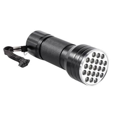 Imagem de Lanterna UV, Lanternas de Luz Negra 21 LED Lanterna de Luz Preta de Alumínio Aérea Mini para Camping, Ao Ar Livre