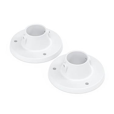 Imagem de ANTOBLE Flanges de deck de escada de piscina acima do solo compatíveis com LumiO, substituição de flanges de plástico ABS, fácil instalação, para montar parte de escada de piscina 99.0003, 5 cm,