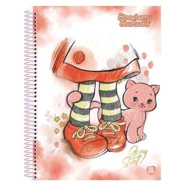 Imagem de Caderno Colegial 160Fls 10Mat Moranguinho Capa 1 - Animativa