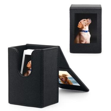 Imagem de Box Porta Fotos Para Instax Mini E Polaroid 2x3'' Até 50 Fotos - Preto