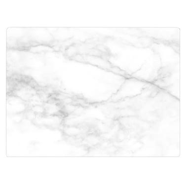 Imagem de Tábua de corte de vidro de ágata branca para cozinha, presente decorativo oceano, pedra de granito marmorizado, presente para sua mãe, esposa (mármore)