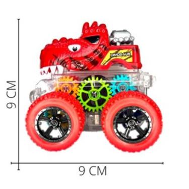 Imagem de Caminhão monstro dinossauro carrinho de brinquedo fricção 360 carrinho