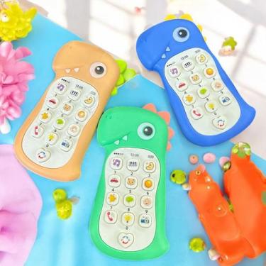 Imagem de Celular Musical Educativo Brinquedo Unicornio Dinossauro - sem marca, 