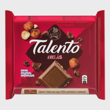 Imagem de Chocolate garoto talento ao leite com avelãs 85G