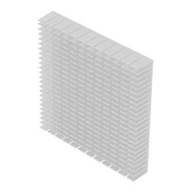Imagem de Dissipador de Alumínio Refrigerador, Tamanho Exato, Durável, Excelente Acabamento, Alta Potência de Resfriamento 120x120x20mm Radiador, para CPU Power Amplifier PCB Board (Branco)