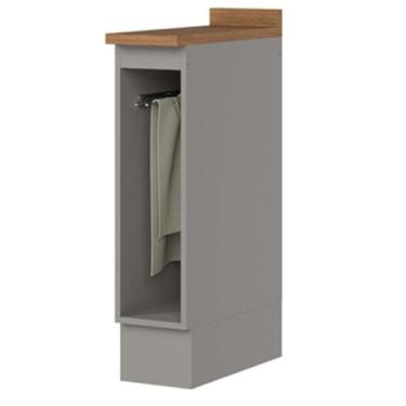 Imagem de Balcao Porta Toalha Tampo 20 cm C362 Americana Cinza Nature Henn, Cinz