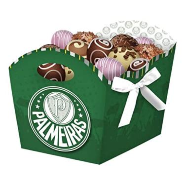 Imagem de Cachepot Médio Palmeiras Festcolor Verde/Branco