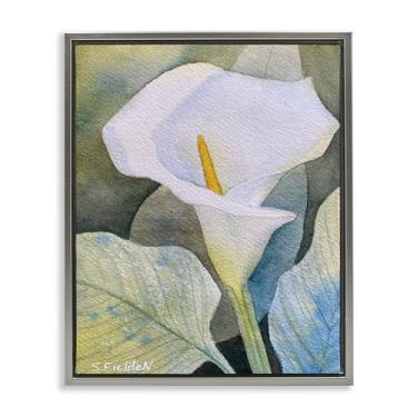 Imagem de Stupell Industries Garden Calla Lily Bloom Gray Floater Canvas Wall Art, design por Stephanie Fielden, 25 x 31