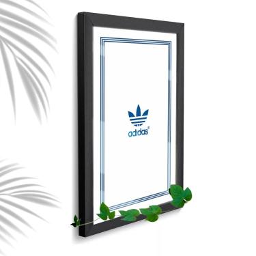 Imagem de Quadro Decorativo Copa Blue Clas Loja Empresa + Vidro 33x25