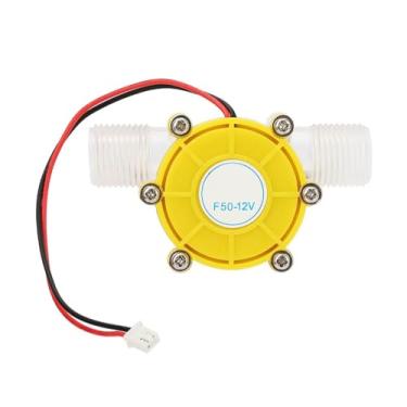 Imagem de Micro Hydro DC Fluxo de água Turbina Turbina Gerador de Energia Hidrelétrica Aplicável para Uso Doméstico (F50 de 12V amarelo transparente)