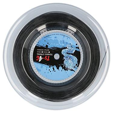 Imagem de Tennis Racket String String de alta qualidade poliéster Durável Roda Roda Racquet String para jogadores avançados Black 200m (1,30mm)