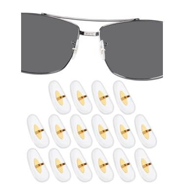 Imagem de DROGO 8 pares de almofadas de nariz de substituição de silicone macio para nariz RayBan RB3025/RB3026/RB3044/RB3445/RB3516/RB3354/RB3478 óculos/óculos de sol, antiderrapante, não irrita a pele