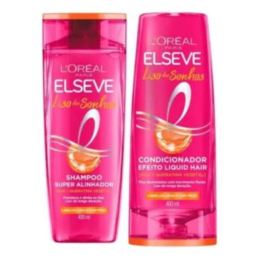 Imagem de Kit Elseve Liso Dos Sonhos Shampoo E Condicionador 400ml