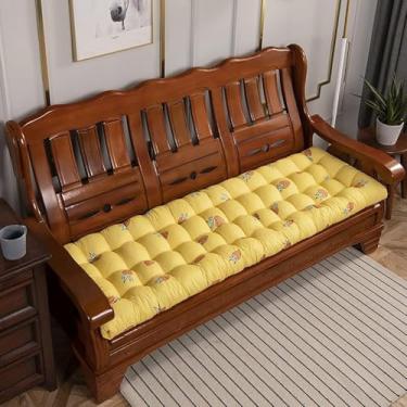 Imagem de Almofada De Assento Bech Cushio, Cadeira De Gole Macia Ao Ar Livre Substitua Cushio, Rectagle Garde Pallet Cushios Almofadas De Sofá Para Escritório Em Casa Pátio, B, 53x170cm