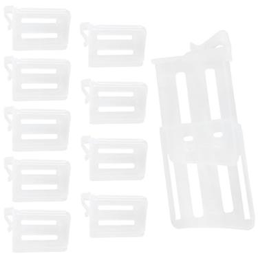 Imagem de XZW 10 peças divisórias de gaveta de cozinha gaveta de geladeira ajustável divisória de armazenamento de plástico para cozinhas domésticas, quartos e escritórios transparente