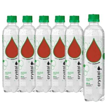 Imagem de Kit Crystal Água Saborizada com Gás, 6 Garrafas de 510ml, Sabores Melancia, Morango, Limão e Tangerina (6 Unidades Melância)