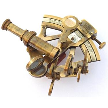 Imagem de THOR INSTRUMENTS - Sextante Náutico de Latão Antigo, Marinheiro, Astrolabe, Decoração de Casa e Presente Vintage